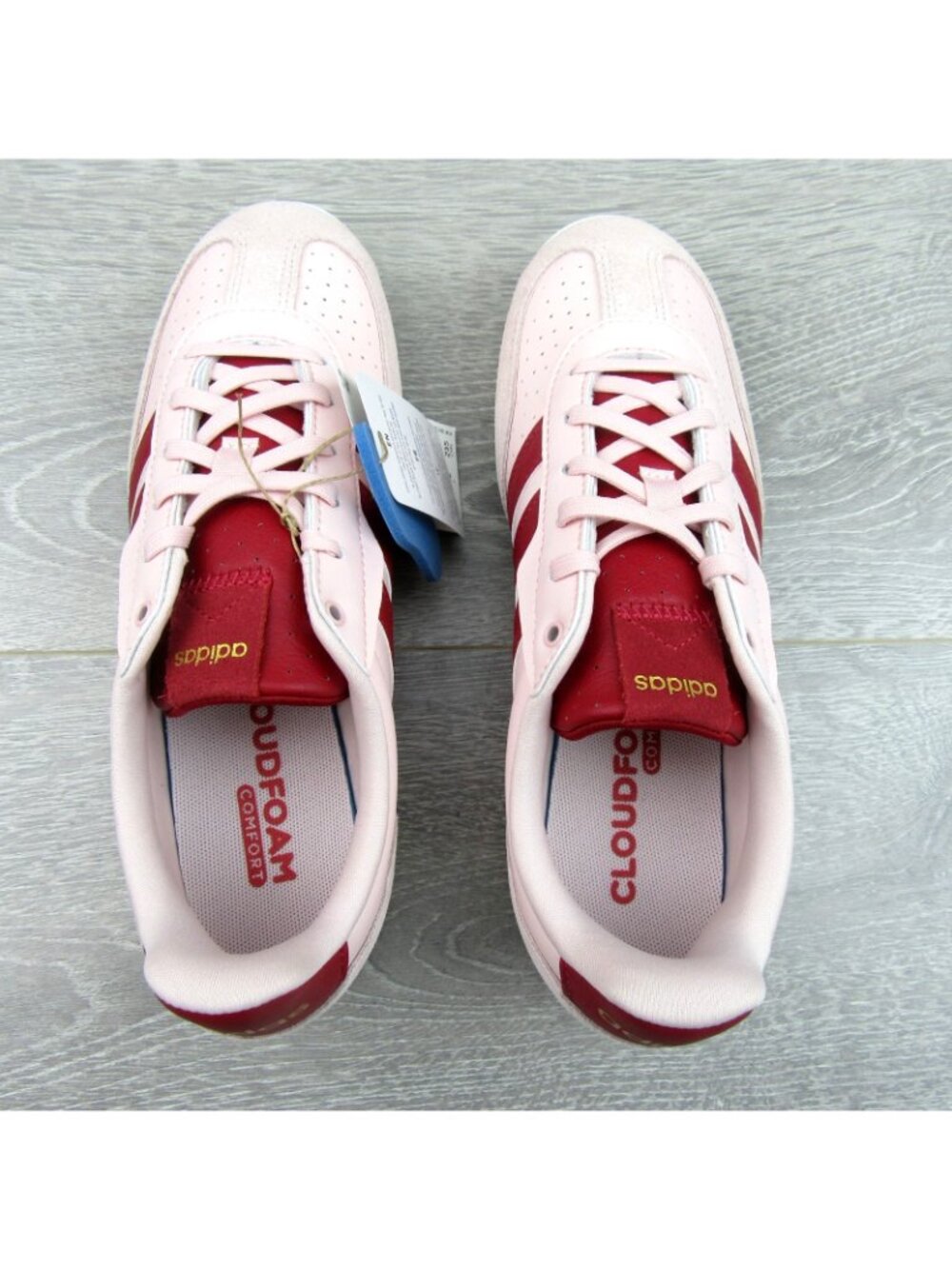 Adidas Barreda Lo Shoes Womens Size 7 Sandy Pink Team Victory Red NEW - Picture 10 of 16